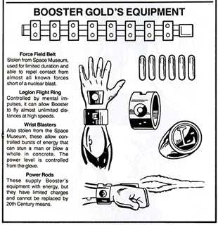Booster Gold's Equipment. Image Copyright DC Comics
