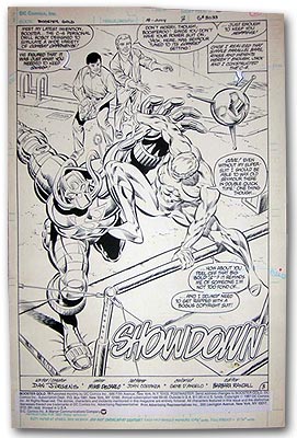 Booster Gold 18 Splash Page, &copy; DC Comics Inc