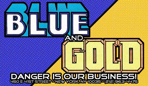 Blue & Gold Card. Logos and trademarks © DC Comics