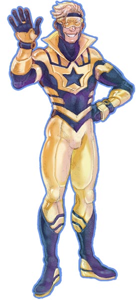 Booster Gold Costume redesign by celebrenithil