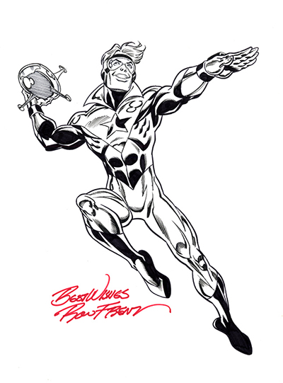 Booster Gold by Ron Frenz