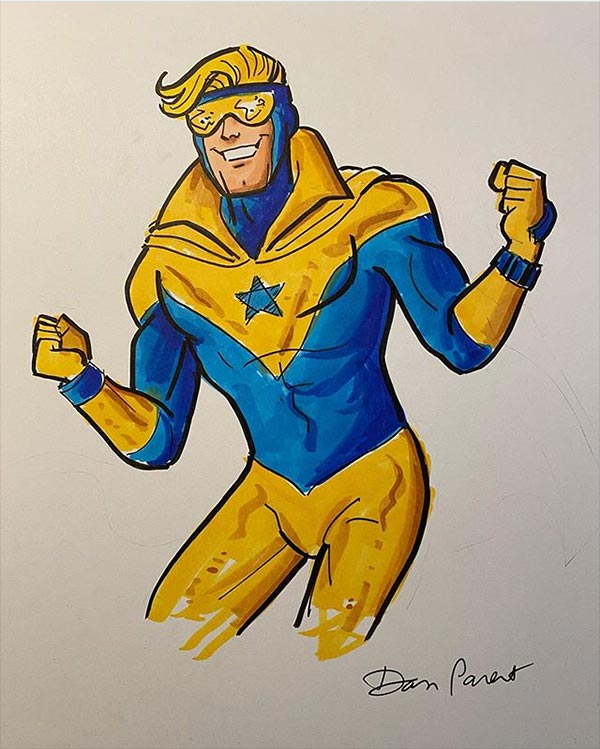Booster Gold by Dan Parent for Cort Carpenter