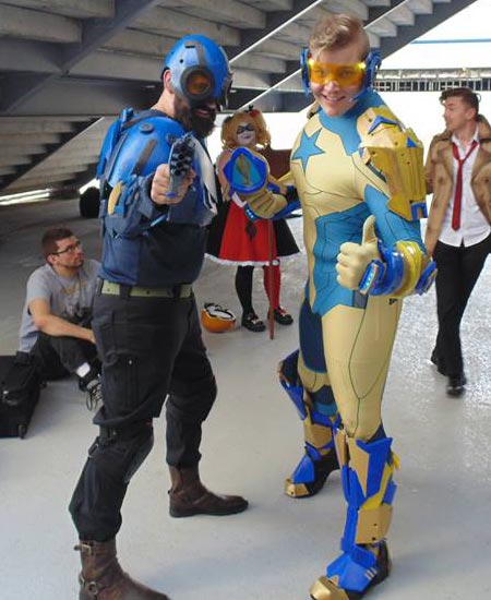 Booster Gold cosplayer at DragonCon 2017 (photo by Michael Foster)