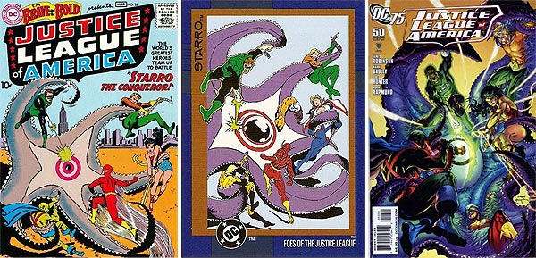 Starro vs. the Justice League.