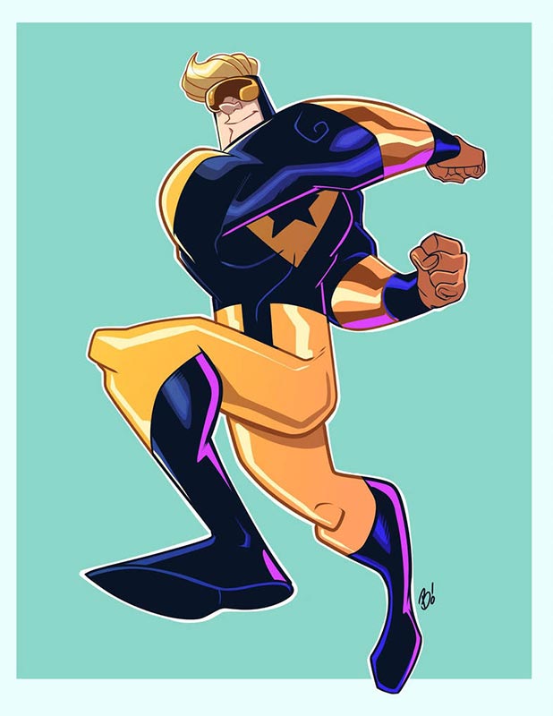 Booster Gold by Dave Bardin from DeviantArt.com