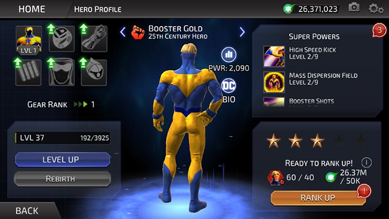 Booster Gold in the DC Legends game