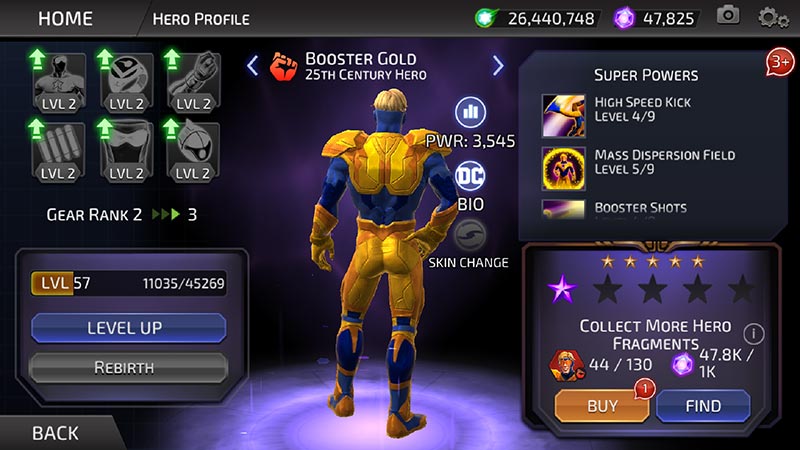Booster Gold in the DC Legends game
