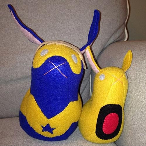 Booster Gold bunny by The Stitchy Button on Etsy.com