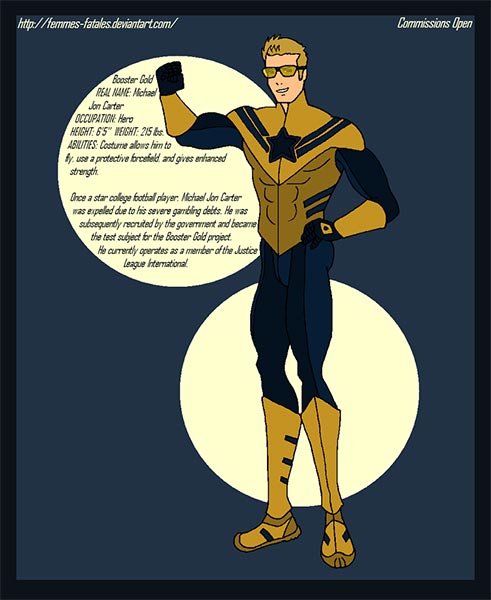 Booster Gold redesign by Femmes-Fatales