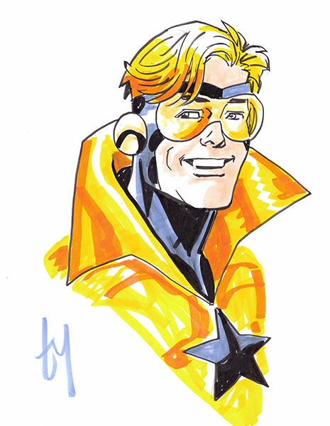 Booster Gold by Ty Templeton (courtesy of Herbert Fung)