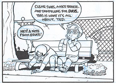 JL8 Comic #160 original art by Yale Stewart