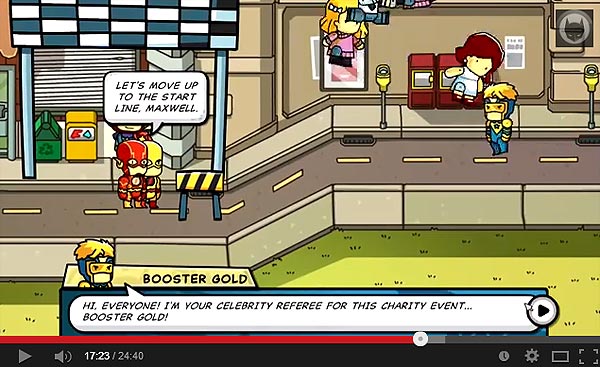 Booster Gold in Scribblenauts Unmasked by ixCeLiFy