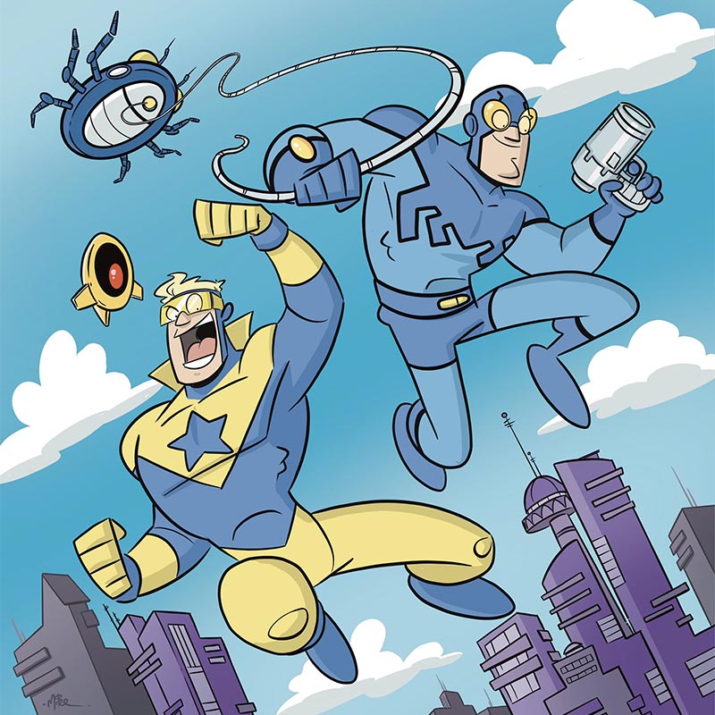 Hey kids! It’s Booster Gold and Blue Beetle (…and Skeets)! #teamblueandgold baby! -- @mikehartigan Twitter.com Jan 5, 2022