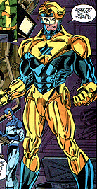 MARK X armored power-suit. Image © DC Comics