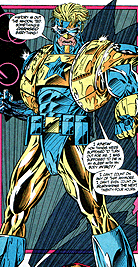 MARK IV armored power-suit. Image © DC Comics