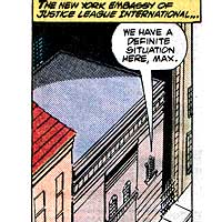 Justice League International Embassies. Image © DC Comics