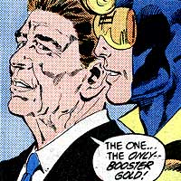 Ronald Reagan. Image © DC Comics