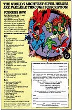 Subscription Card, 1992. Image © DC Comics
