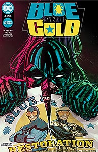 Blue and Gold 4.  Image Copyright DC Comics