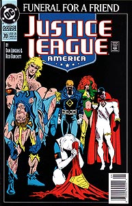 Justice League America 70.  Image Copyright DC Comics