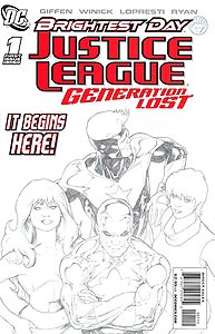 Justice League: Generation Lost 1. Reprint Cover Image Copyright DC Comics