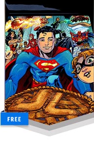 Holiday Preview Taste of Justice, Vol. 1, #1. Image © DC Comics