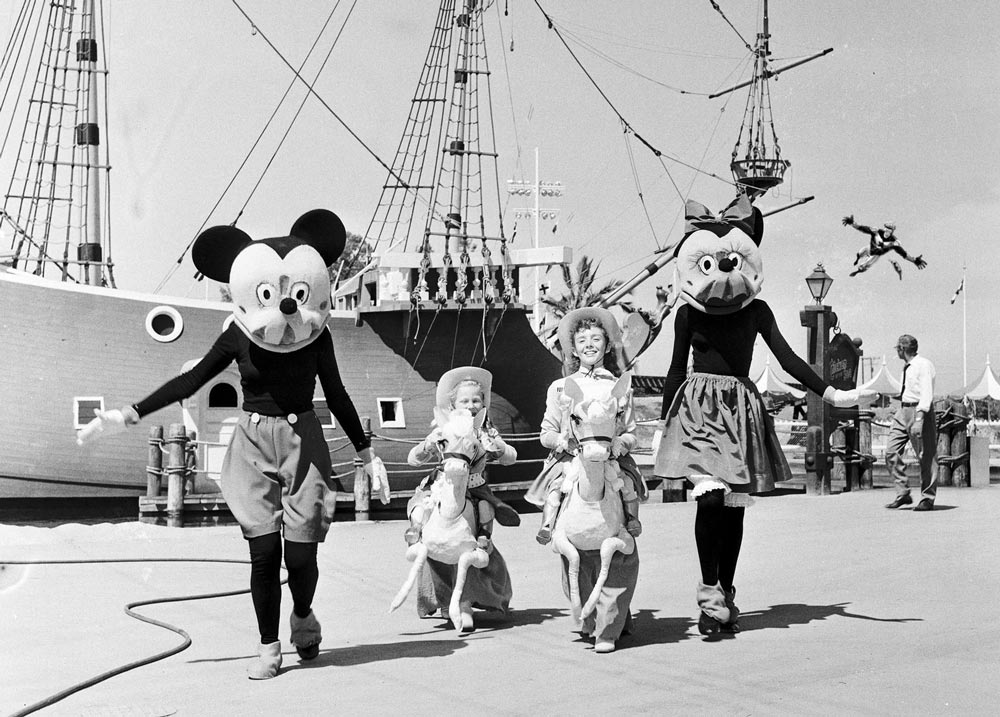 Booster Gold attends opening day at Disneyworld, July 17, 1955